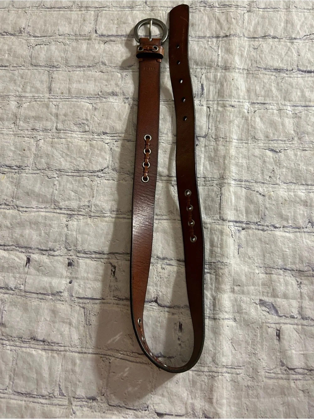 ROLFS VINTAGE BROWN LEATHER BOHEMIAN DETAILS ON BAND WOMEN’S BELT SIZE MEDIUM
